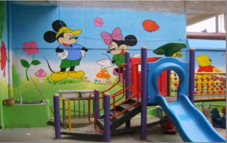 东山幼儿园室外彩绘